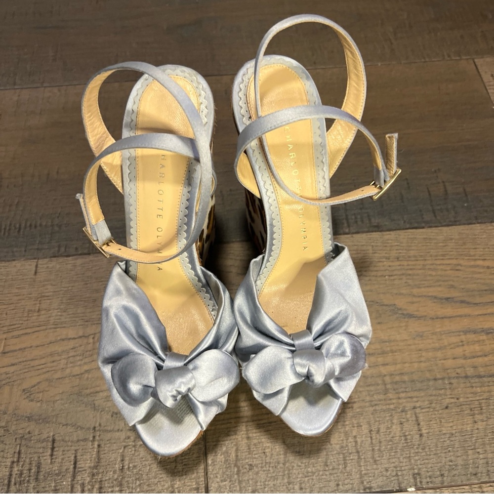 Charlotte Olympia Women's Satin Bow Sandals